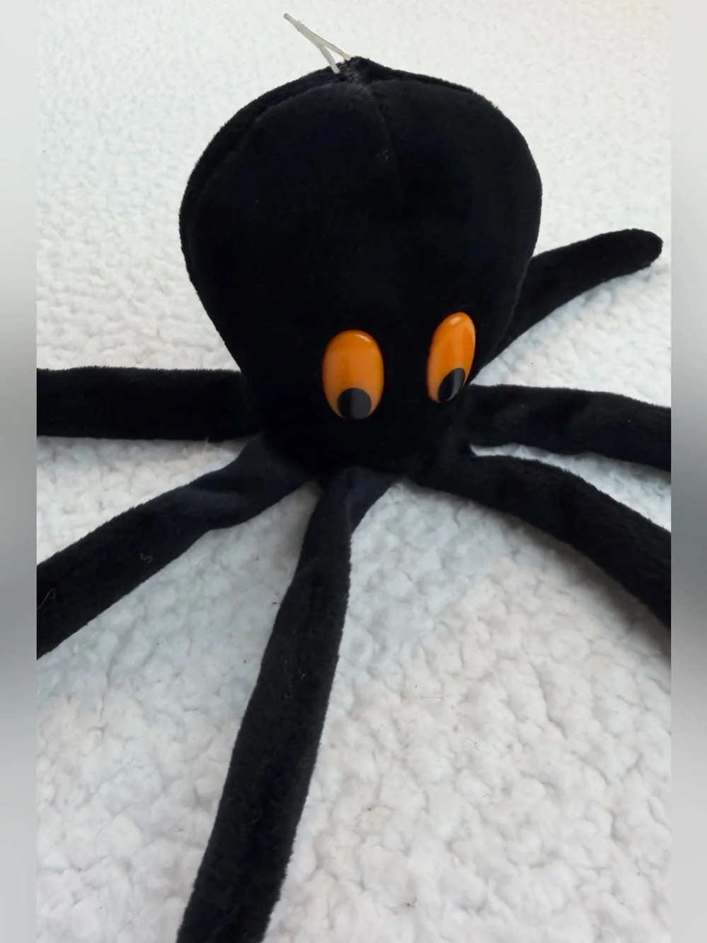 (VTG) 24K BEANIE BOPPERS • Octavia Black Octopus Plush Toy, OS